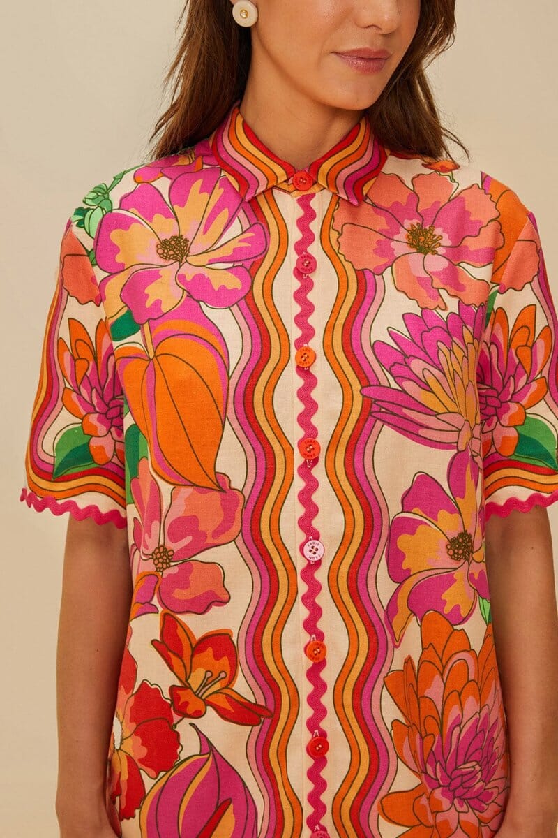 SPRING AFFAIR SHIRT-BEIGE Tops Farm Rio 