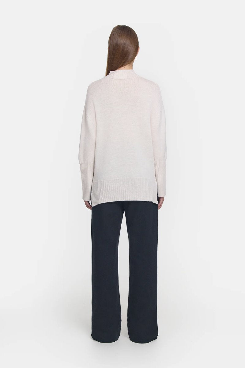 MONACO KNIT-IVORY MARL Knitwear Viktoria and Woods 