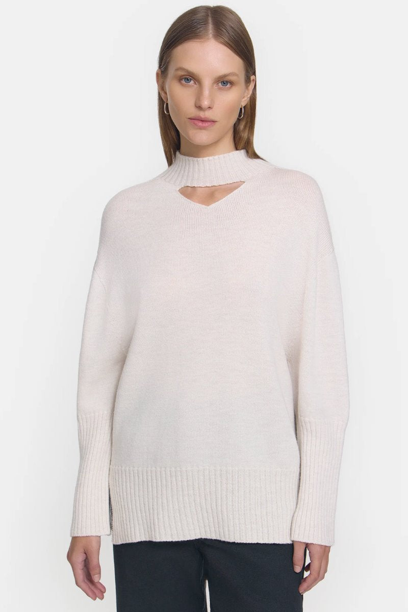 MONACO KNIT-IVORY MARL Knitwear Viktoria and Woods 