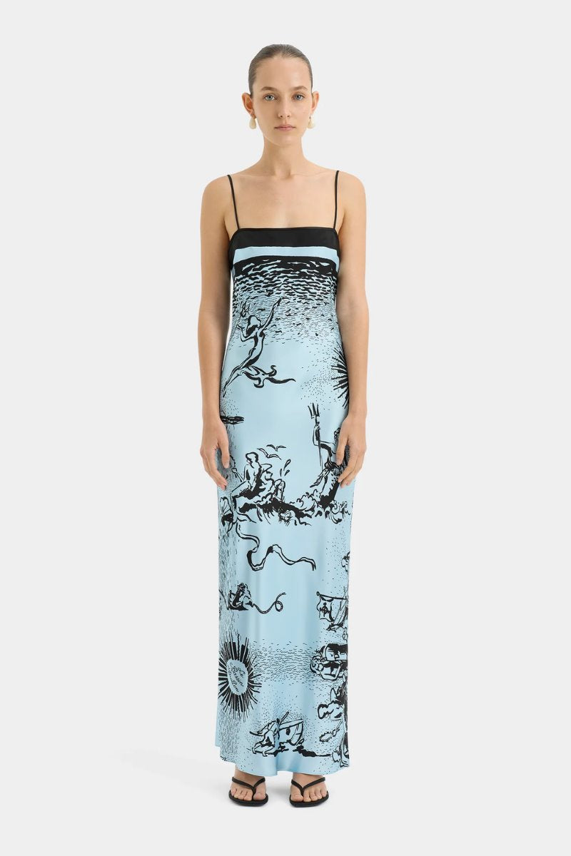 DREAMWOOD SCARF MIDI DRESS-BRISE SOLEIL Midi Dress SIR. 