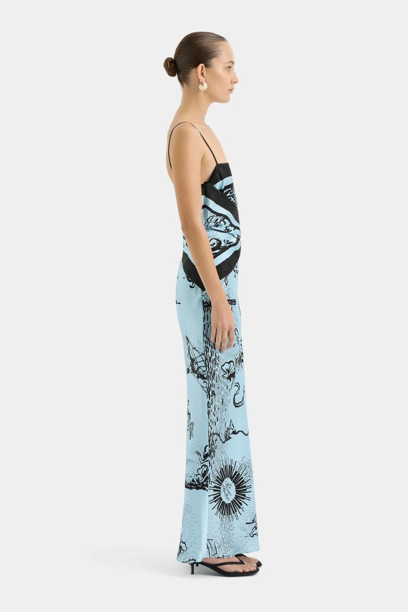 DREAMWOOD SCARF MIDI DRESS-BRISE SOLEIL Midi Dress SIR. 