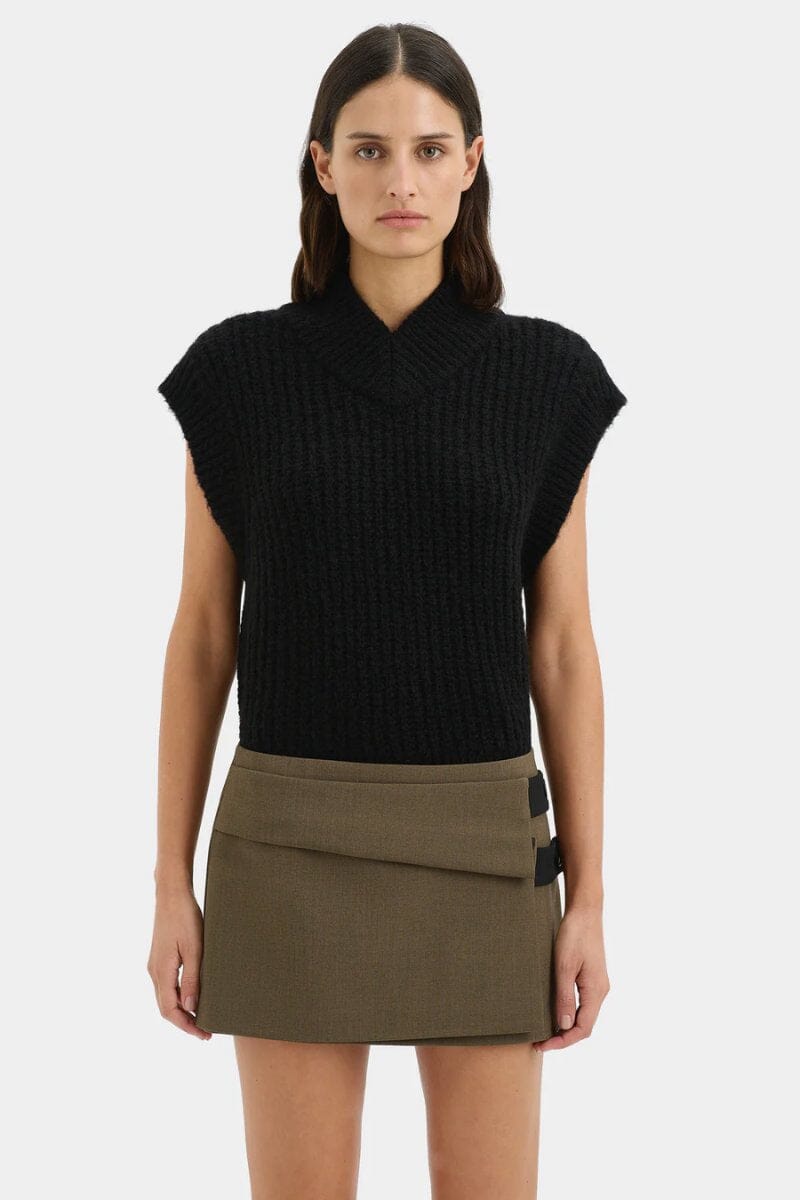 SARTORIA MINI SKIRT-CHOCOLATE MARLE Skirts SIR. 