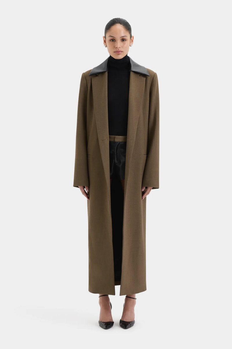 SARTORIA COAT-CHOCOLATE MARLE Jackets SIR. 