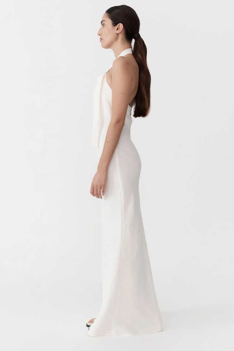 Ivory maxi cheap dress