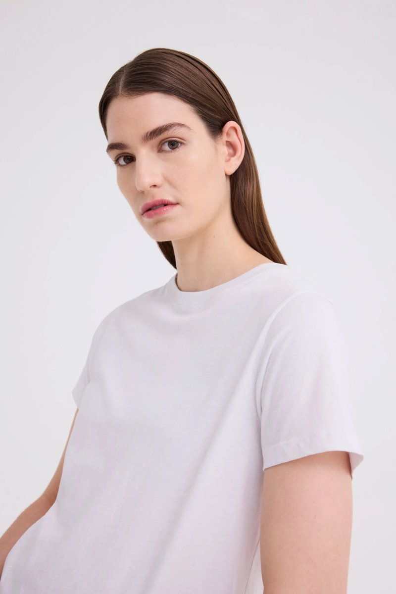 VERTE TEE-WHITE Tops Jac + Jack 