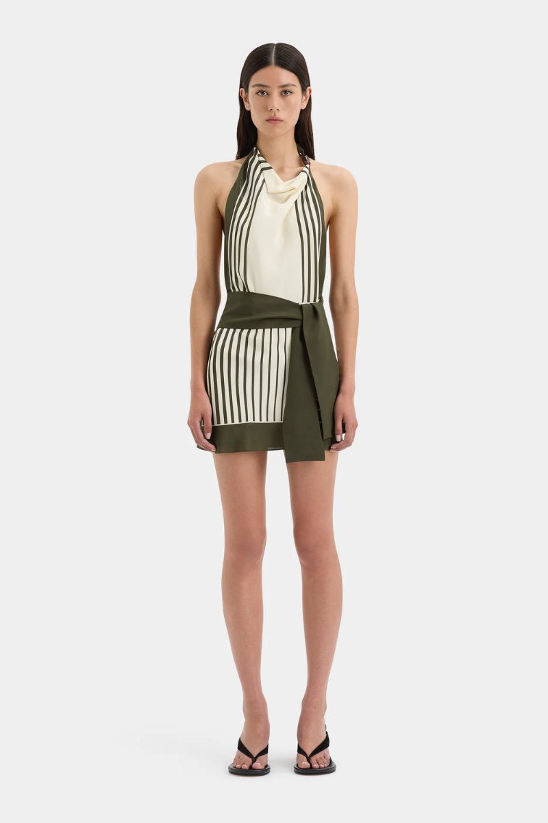 LEILANA MINI DRESS-GARDEN STRIPE Mini Dress SIR. 