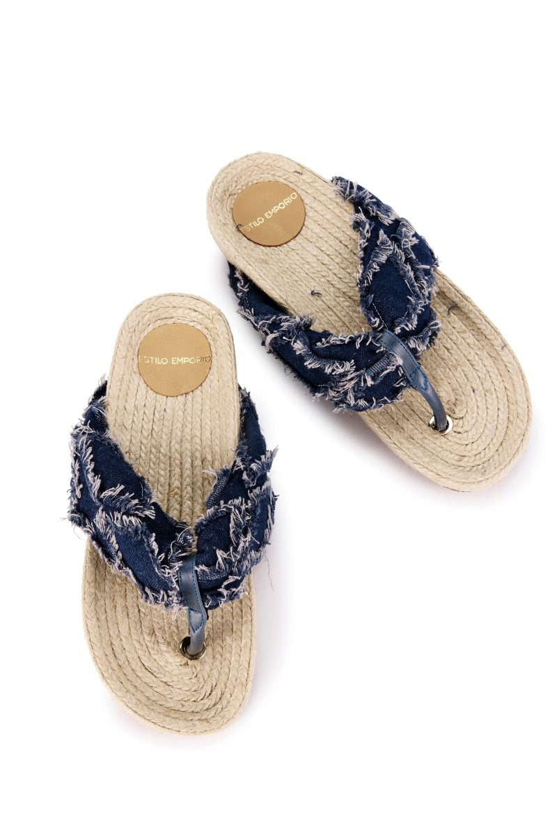 CIRCE THONG-DENIM Sandals Estilo Emporio 