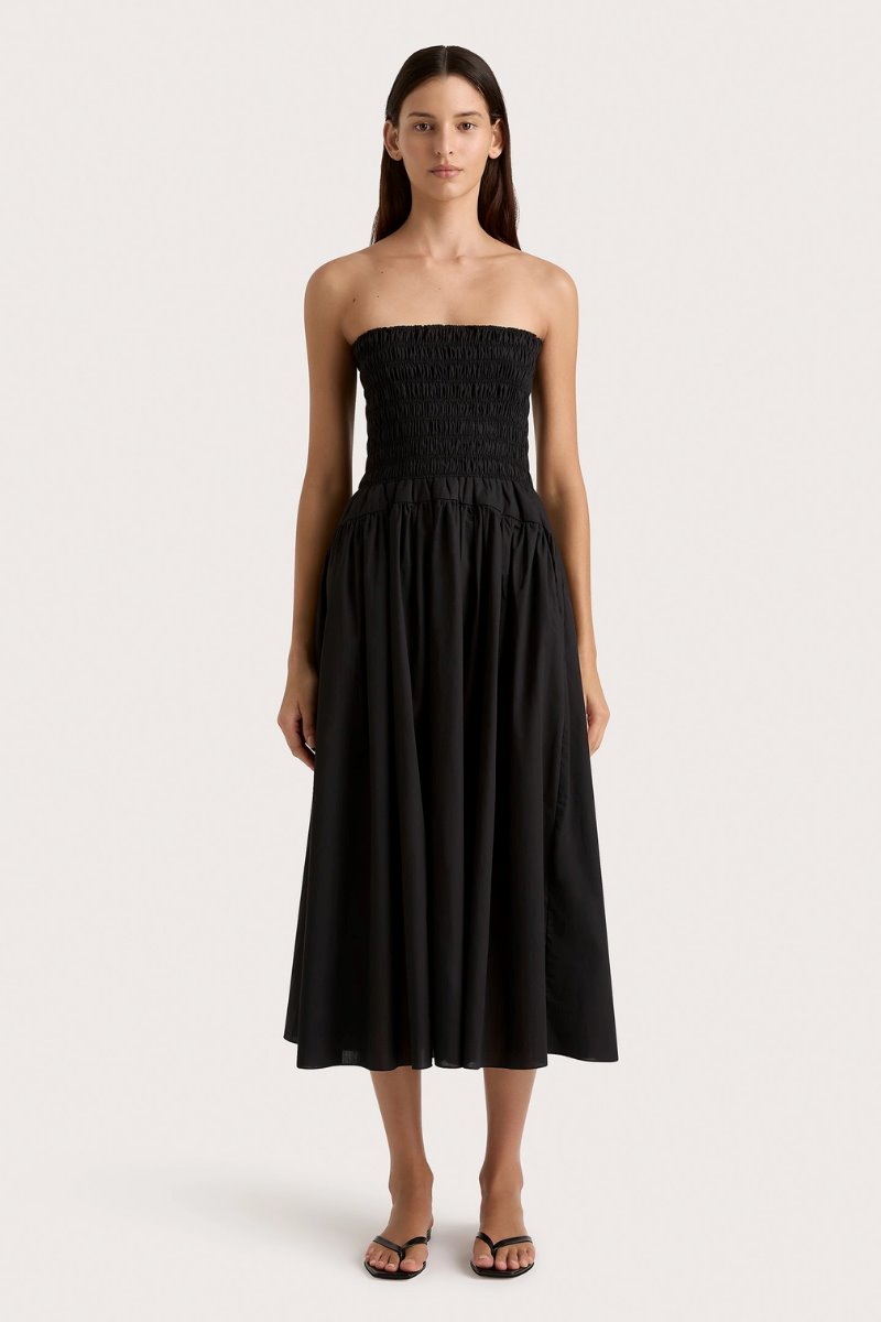 LIDA MIDI DRESS-BLACK Midi Dress Faithfull the Brand 