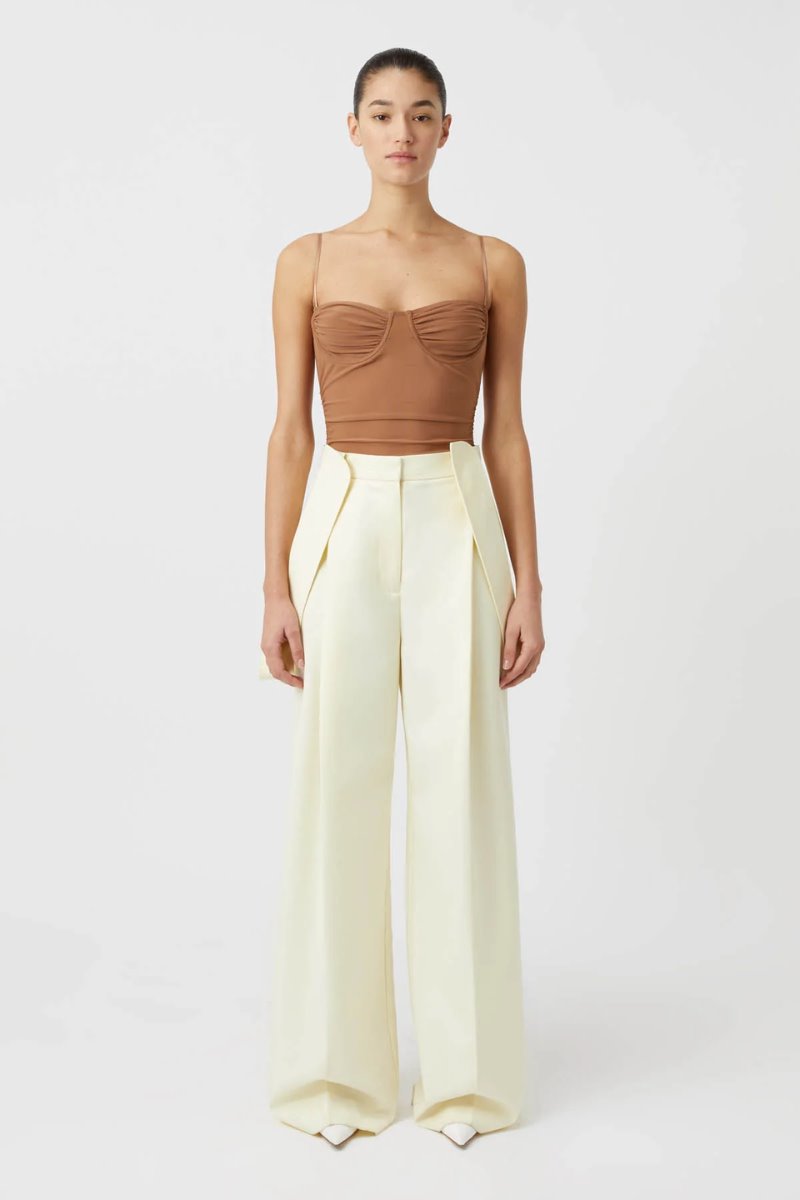 MAJORELLE BODYSUIT-LIGHT TOFFEE Tops Camilla and Marc 