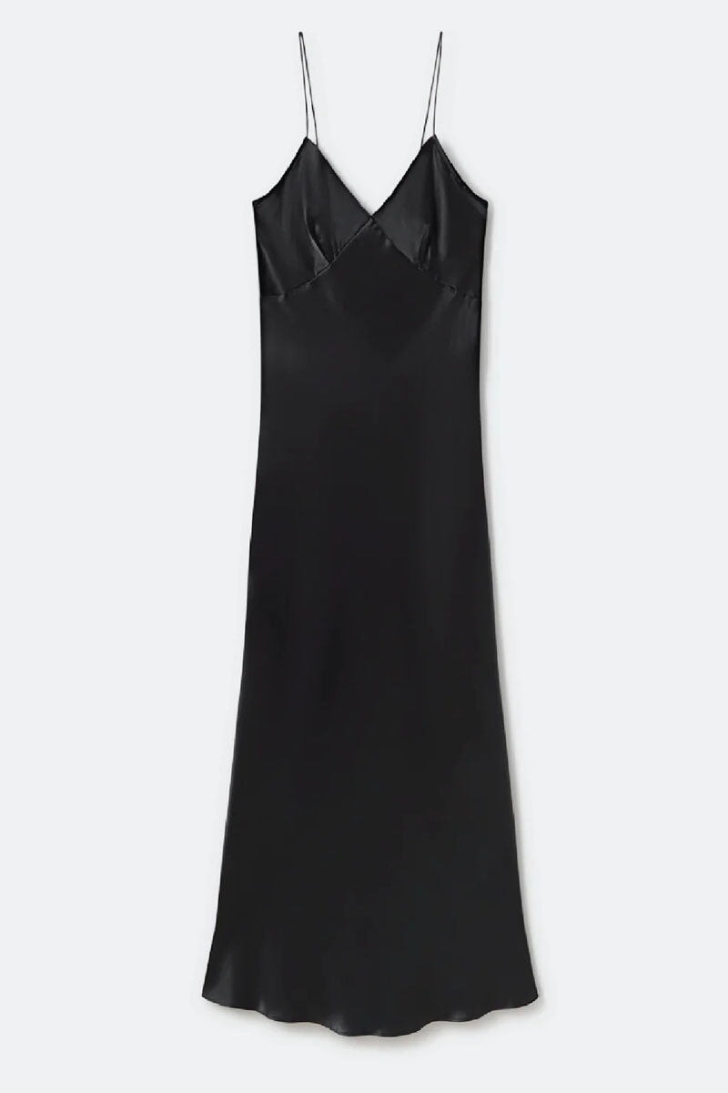 DECO STRING DRESS-BLACK Dress Silk Laundry XS Black 