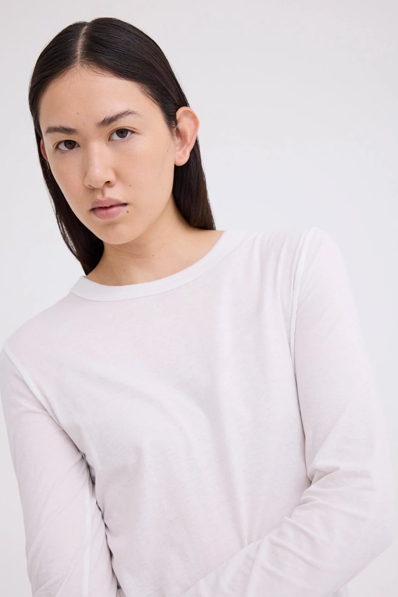 DAVIS LONG SLEEVE TEE-GHOST Tops Jac + Jack 