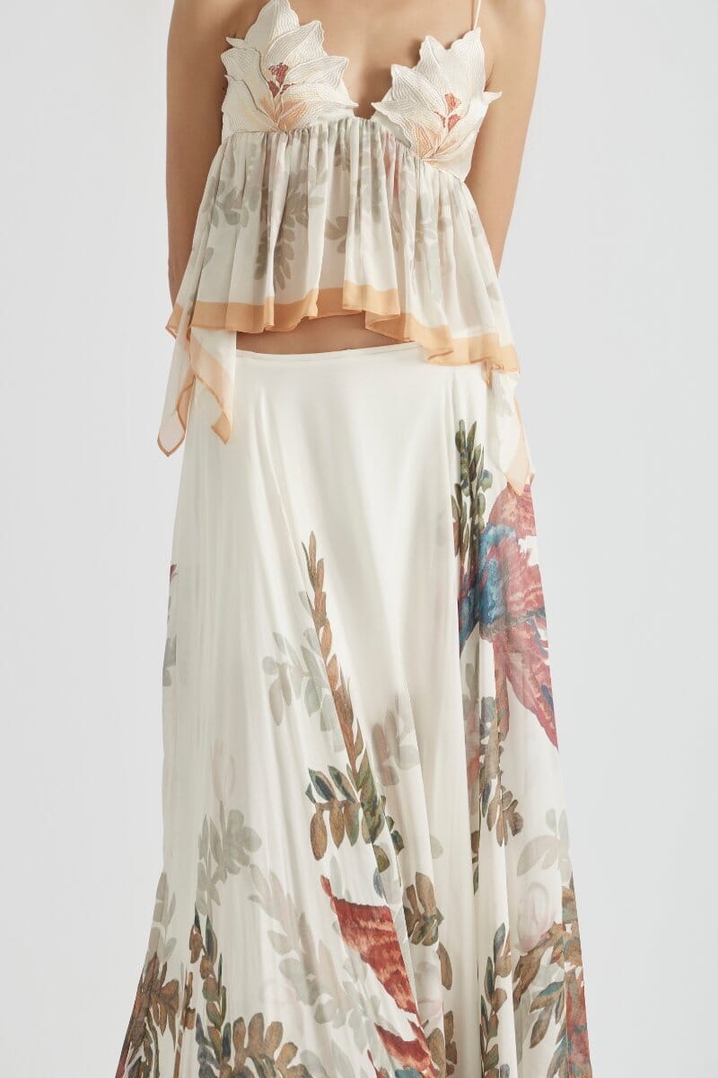 PROMISES FLOWER BUST CAMI-GARDENIA Tops ANTIPODEAN 