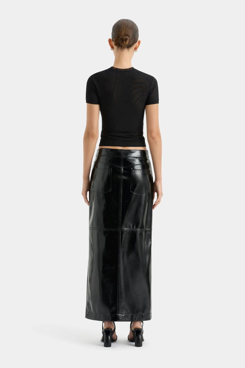 MIDNIGHT MIDI SKIRT-BLACK Skirts SIR. 