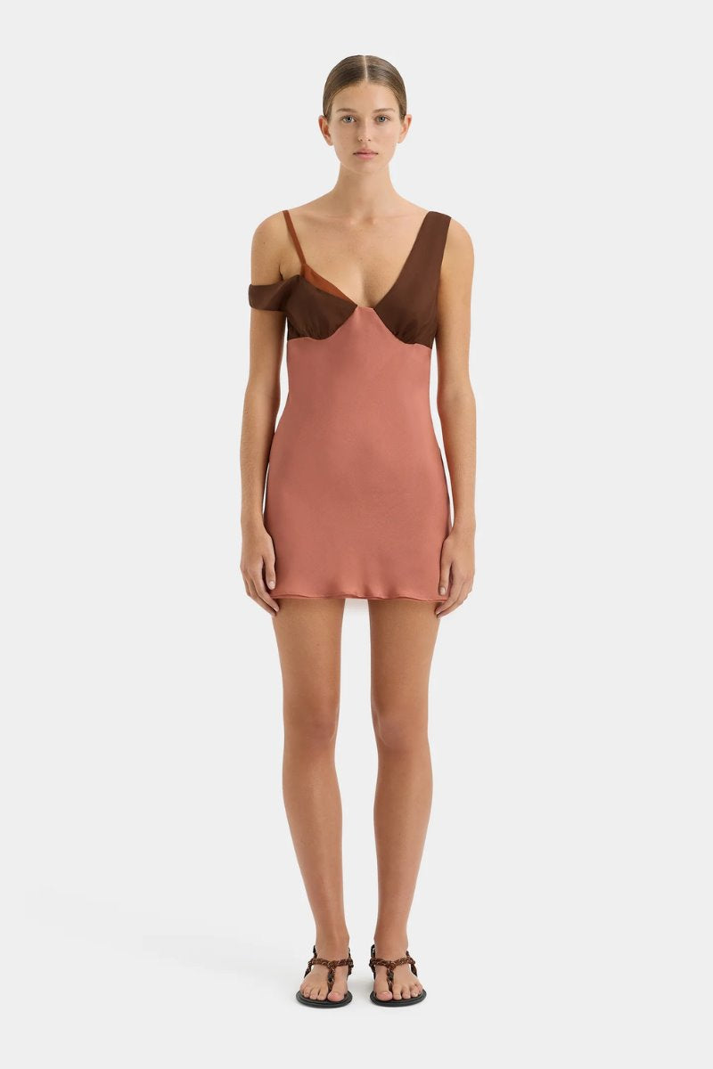 HALCYON MINI DRESS-ALMOND SPLICE Mini Dress SIR. 