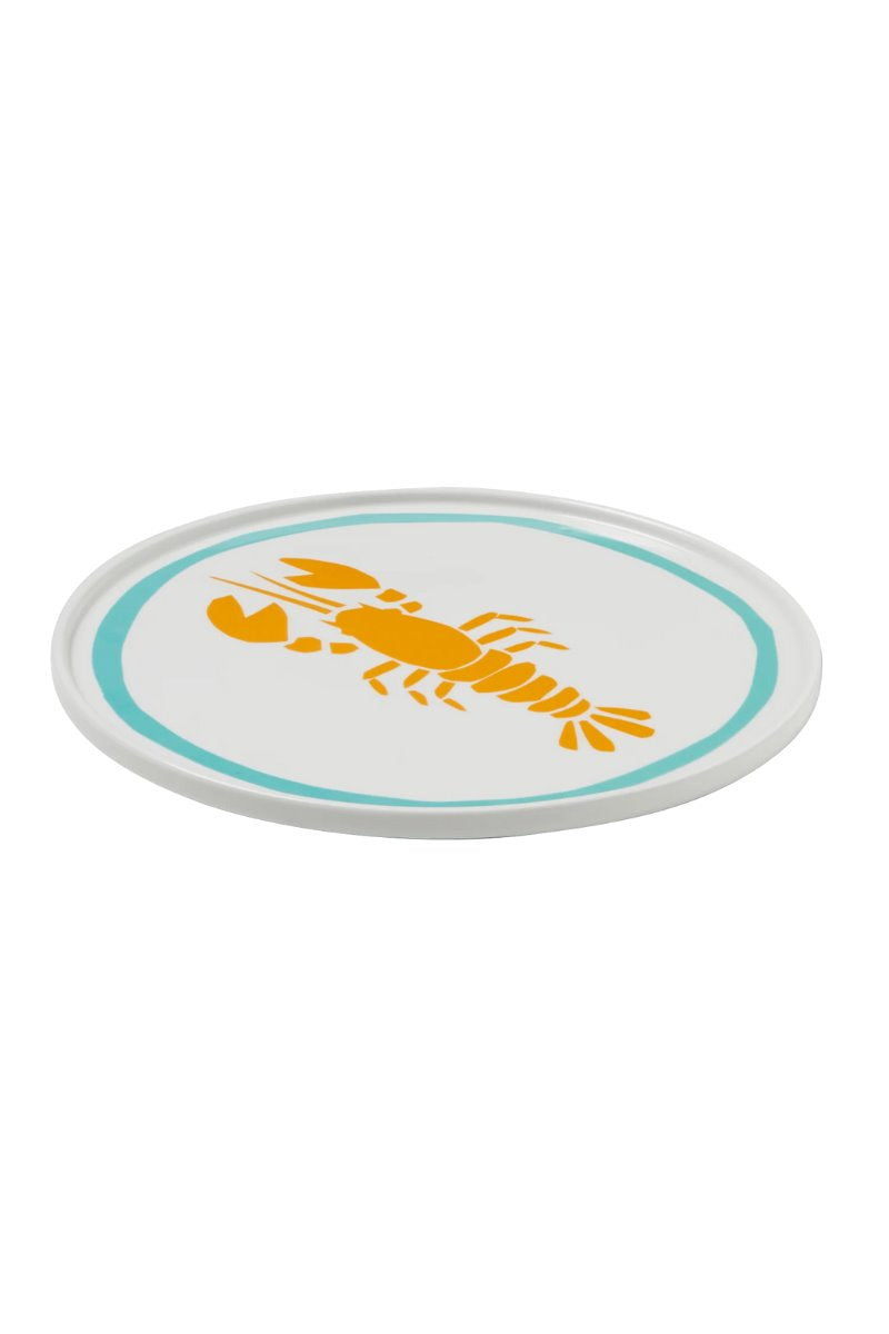 LOBSTER PLATE-ORANGE/GREEN *in-store only* Home In The Round House 