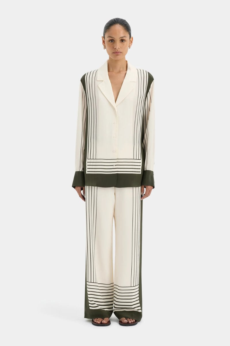 LEILANA TAILORED PANT-GARDEN STRIPE Pants SIR. 