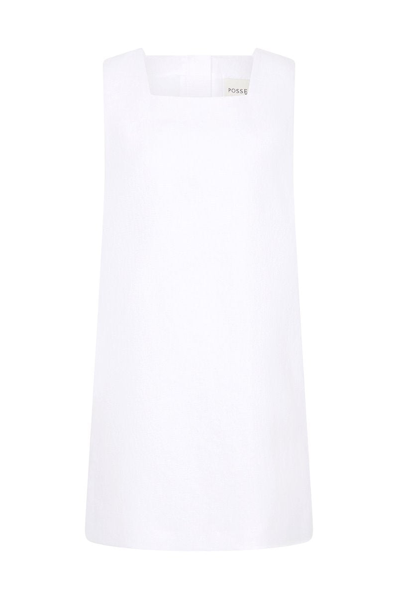 RIO SHIFT MINI DRESS-IVORY Mini Dress Posse 