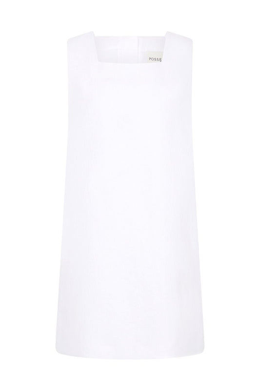 RIO SHIFT MINI DRESS-IVORY Mini Dress Posse 