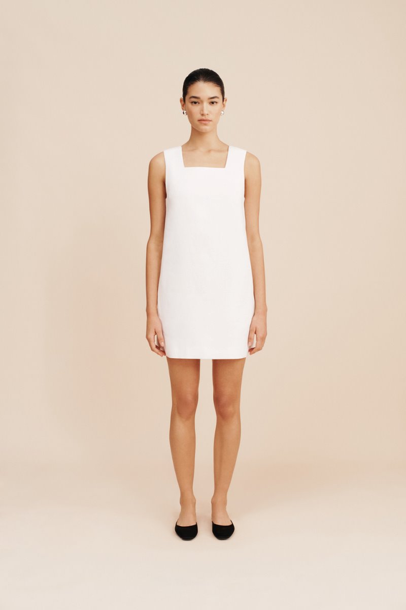 RIO SHIFT MINI DRESS-IVORY Mini Dress Posse 