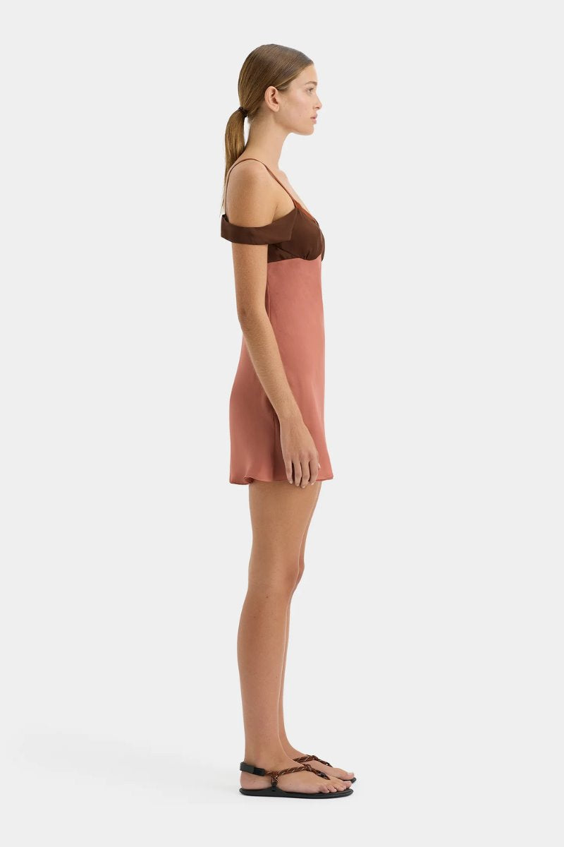 HALCYON MINI DRESS-ALMOND SPLICE Mini Dress SIR. 