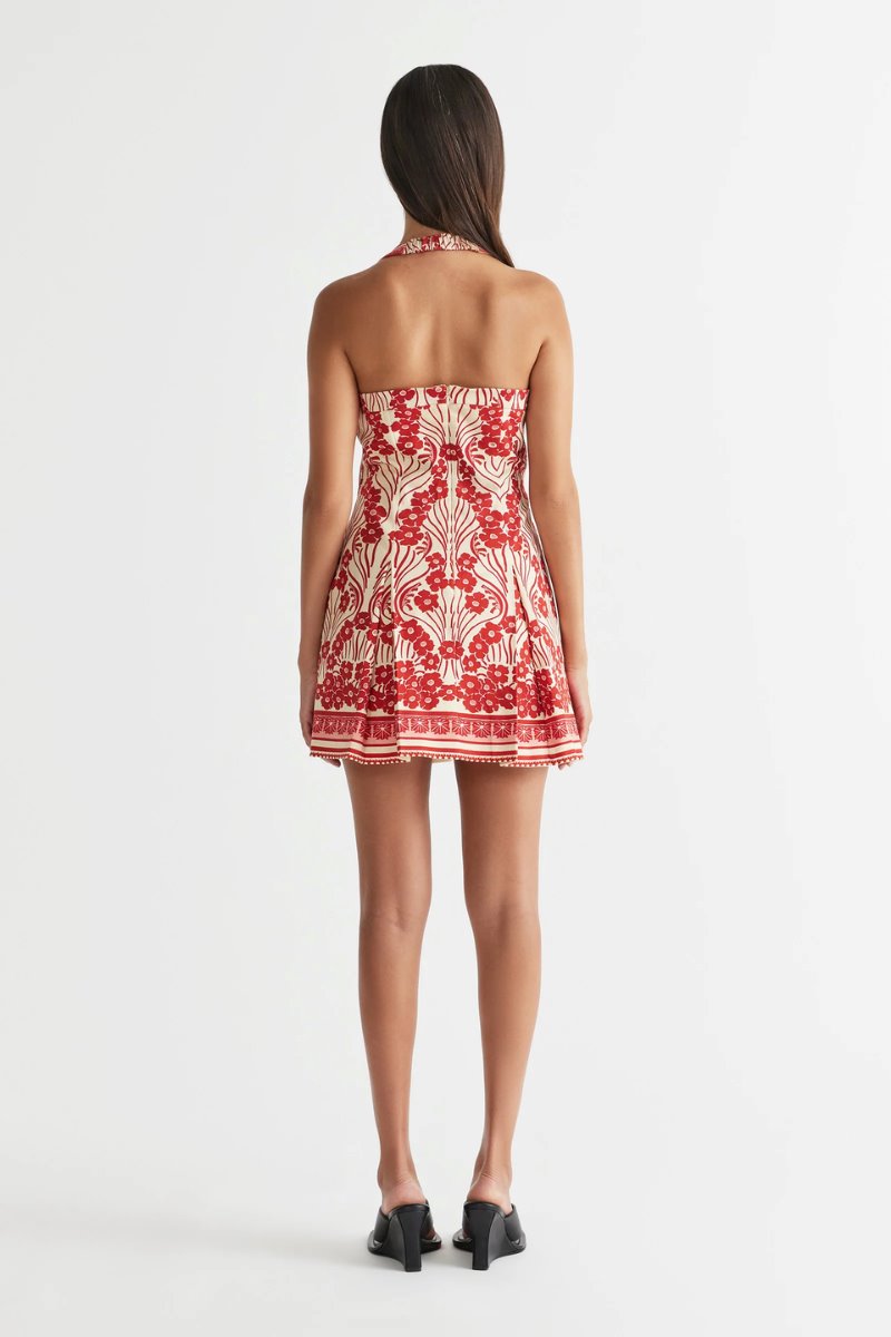 CLOVER PANELLED MINI DRESS-CHERRY BOMB Dress ANTIPODEAN 