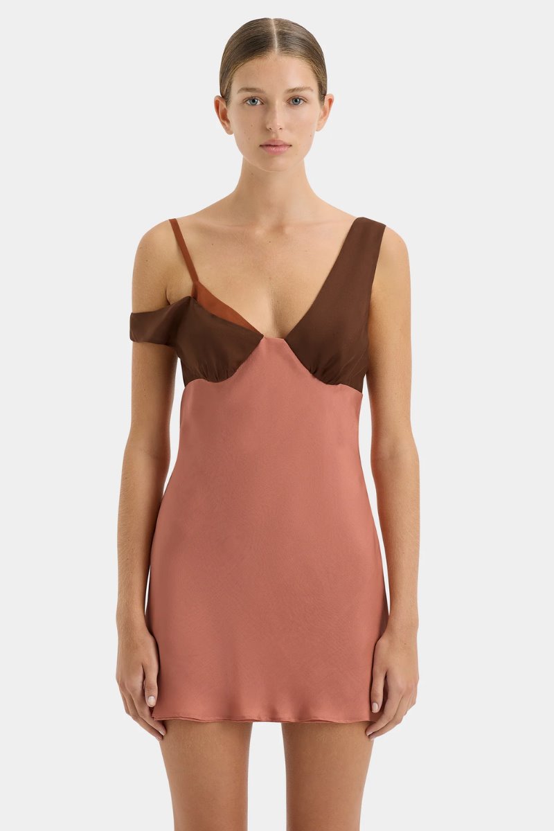 HALCYON MINI DRESS-ALMOND SPLICE Mini Dress SIR. 