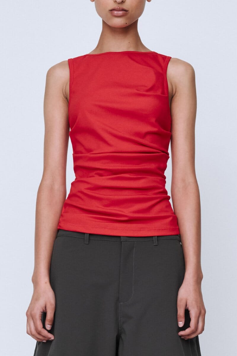 EMMA TANK-RED Tops Wynn Hamlyn 