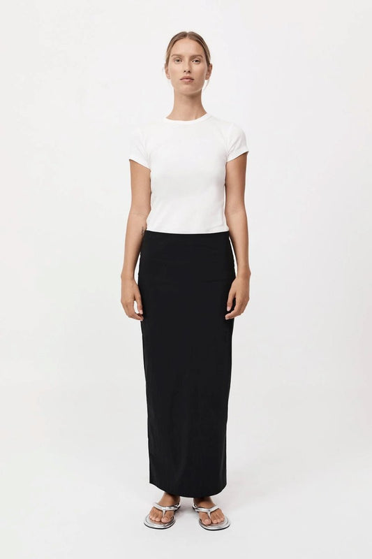 MINIMAL COLUMN SKIRT-BLACK Skirts ST AGNI 