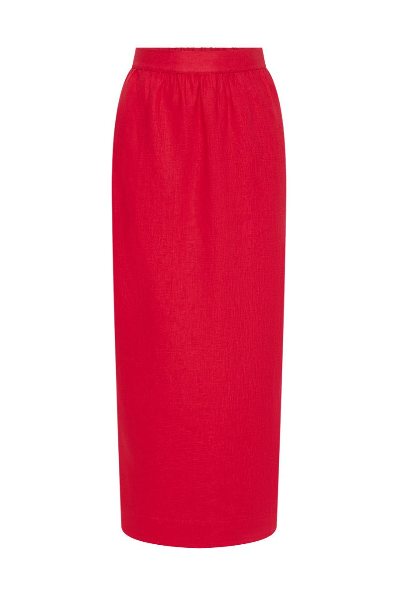 BONNIE PENCIL SKIRT-RED Skirts Posse 