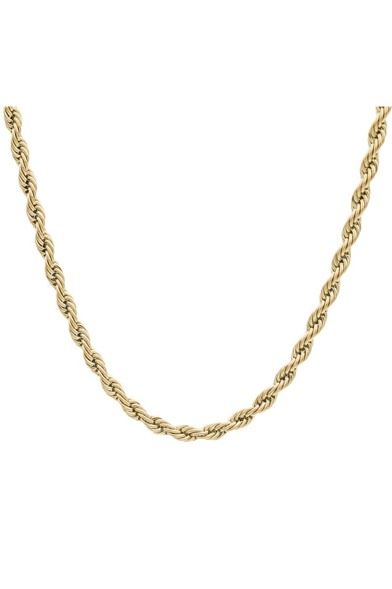 RUBY ROPE NECKALCE-GOLD Necklaces F&D 