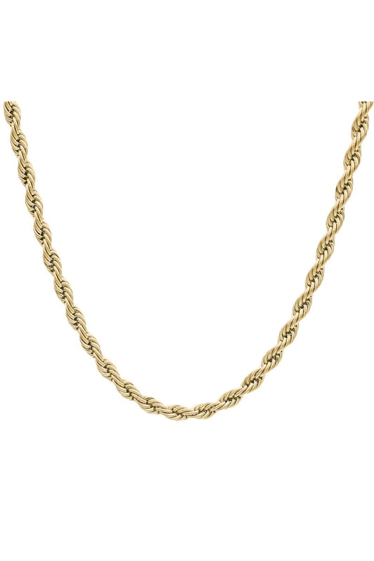 RUBY ROPE NECKALCE-GOLD Necklaces F&D 