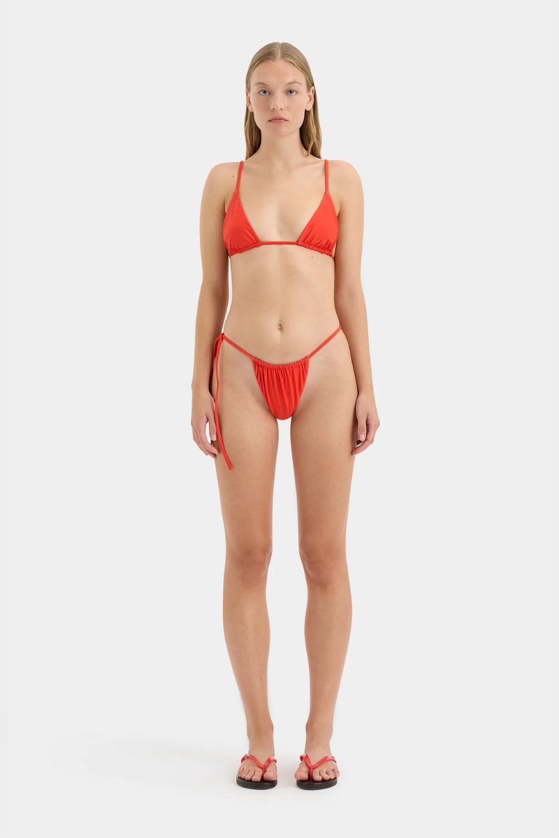 CLARITA STRING BRIEF-TANGERINE Swim SIR. 