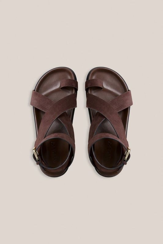 THE JALEN SANDAL-WALNUT SUEDE Sandals A.Emery 