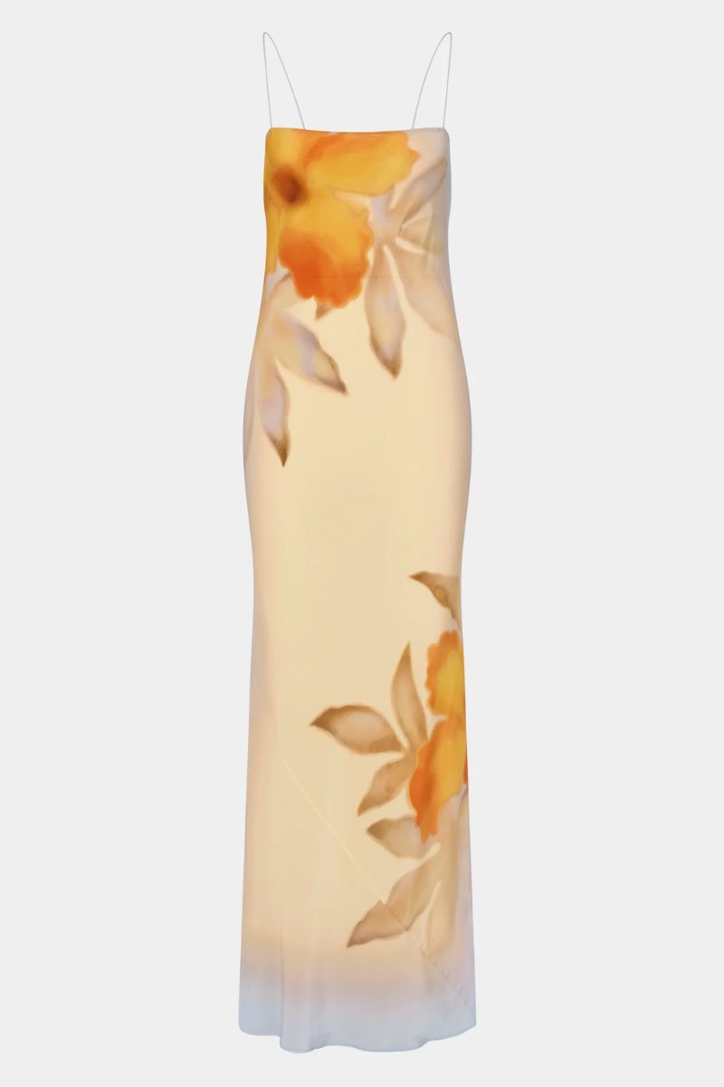 SERENE SLIP DRESS-SEQUOIA FLORAL Midi Dress SIR. 