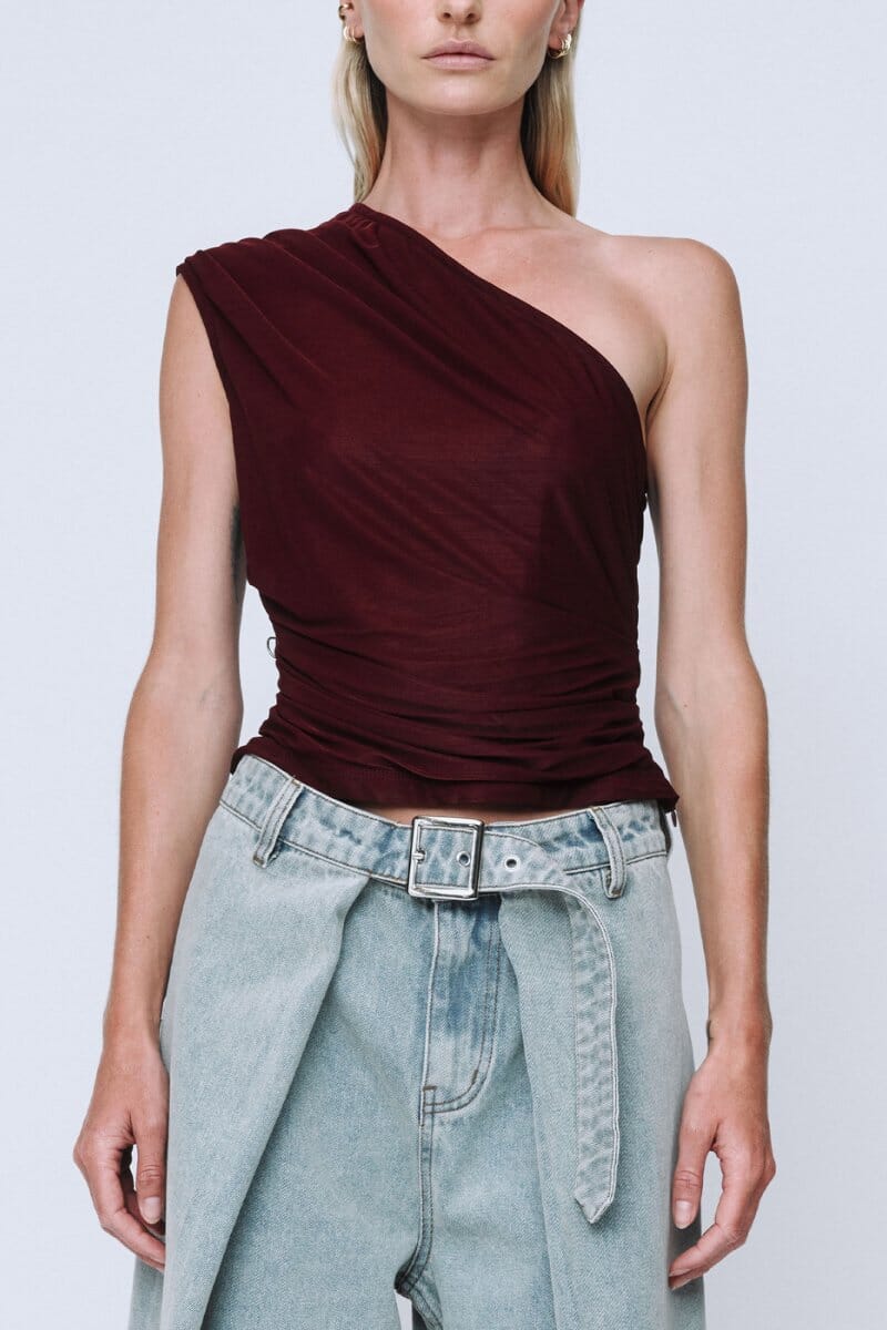EVA TOP-PLUM Tops Wynn Hamlyn 