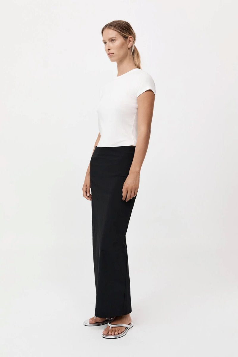 MINIMAL COLUMN SKIRT-BLACK Skirts ST AGNI 