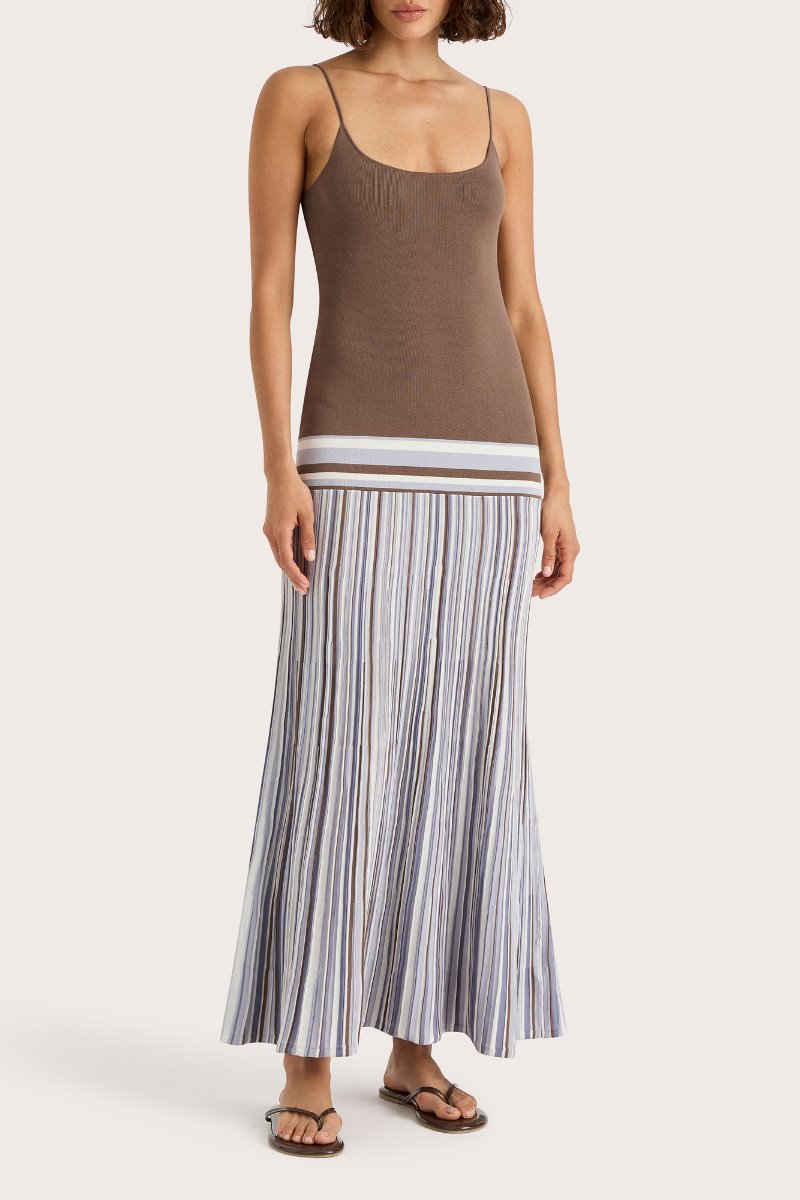 CITARA MAXI DRESS-PALE BLUE STRIPE Maxi Dress Faithfull the Brand 