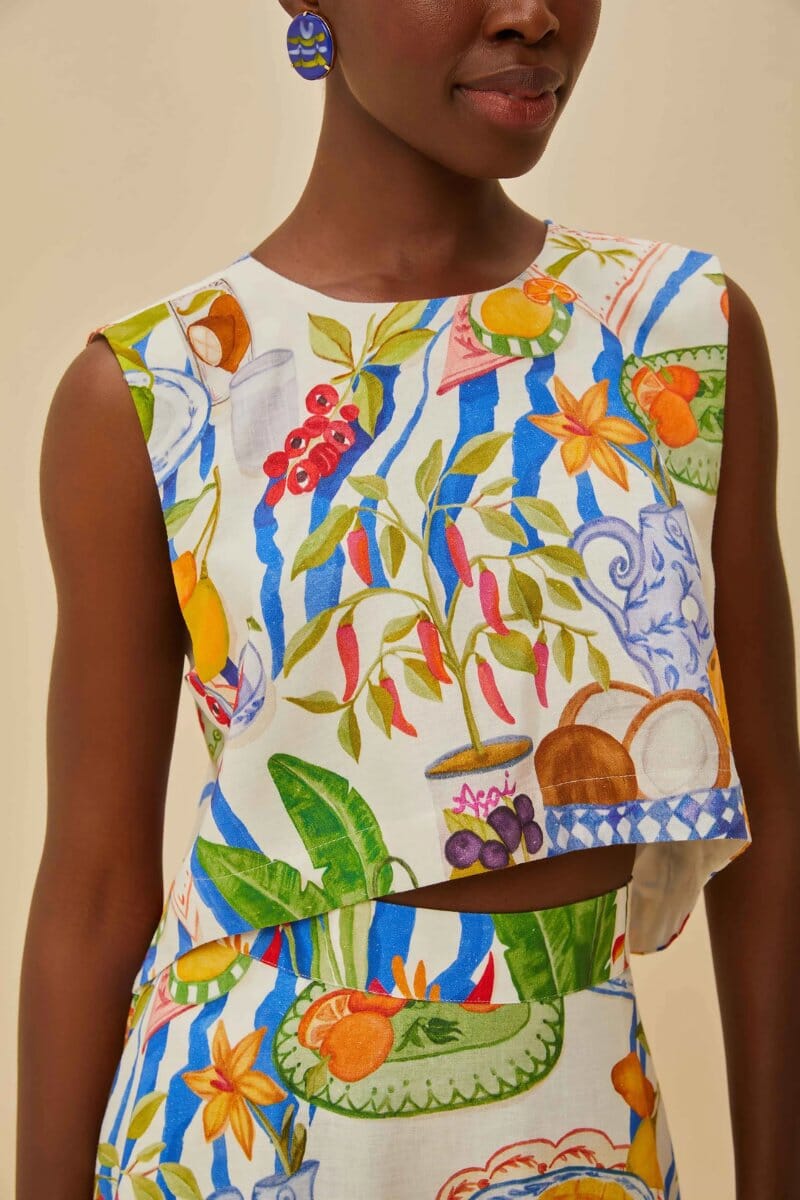 FRESH TABLE BLOUSE-OFF-WHITE Tops Farm Rio 