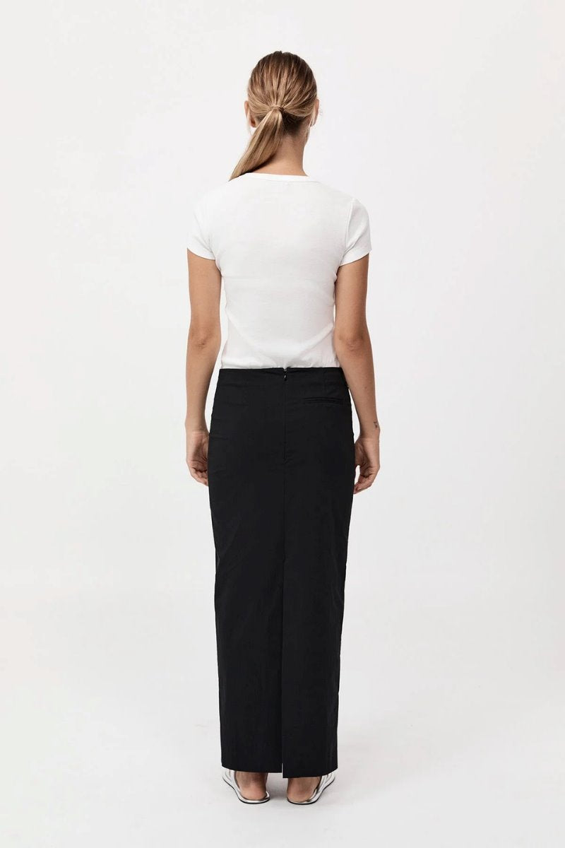 MINIMAL COLUMN SKIRT-BLACK Skirts ST AGNI 