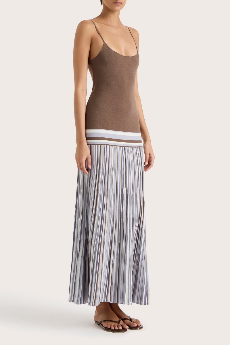 CITARA MAXI DRESS-PALE BLUE STRIPE Maxi Dress Faithfull the Brand 