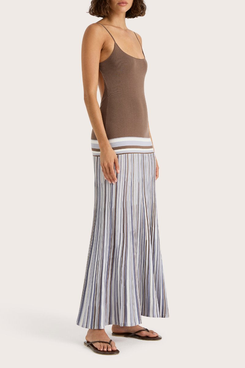 CITARA MAXI DRESS-PALE BLUE STRIPE Maxi Dress Faithfull the Brand 