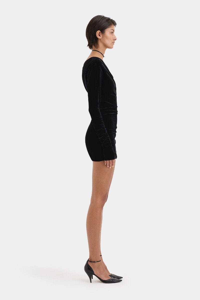 ETTORE MINI DRESS-BLACK Mini Dress SIR. 