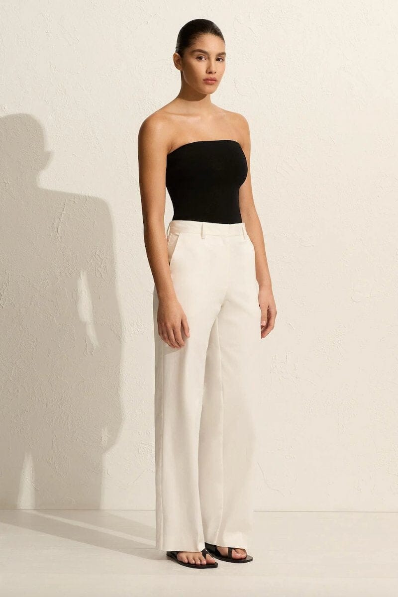 STRAPLESS KNIT TOP-BLACK Knitwear Matteau 