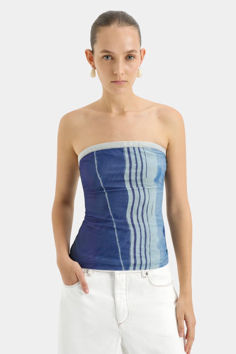 BREEZE BANDEAU TOP-SHORELINE STRIPE Tops SIR. 