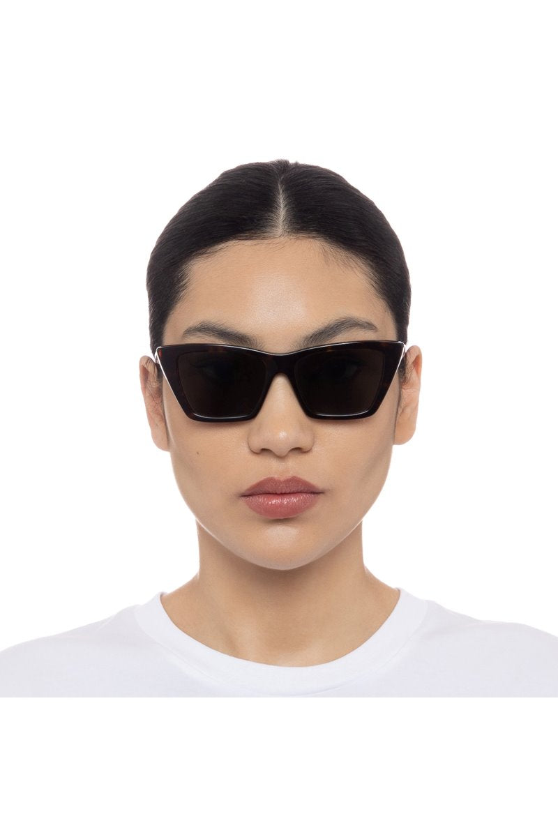 SL276MICA033-HAVANA Sunglasses Saint Laurent 