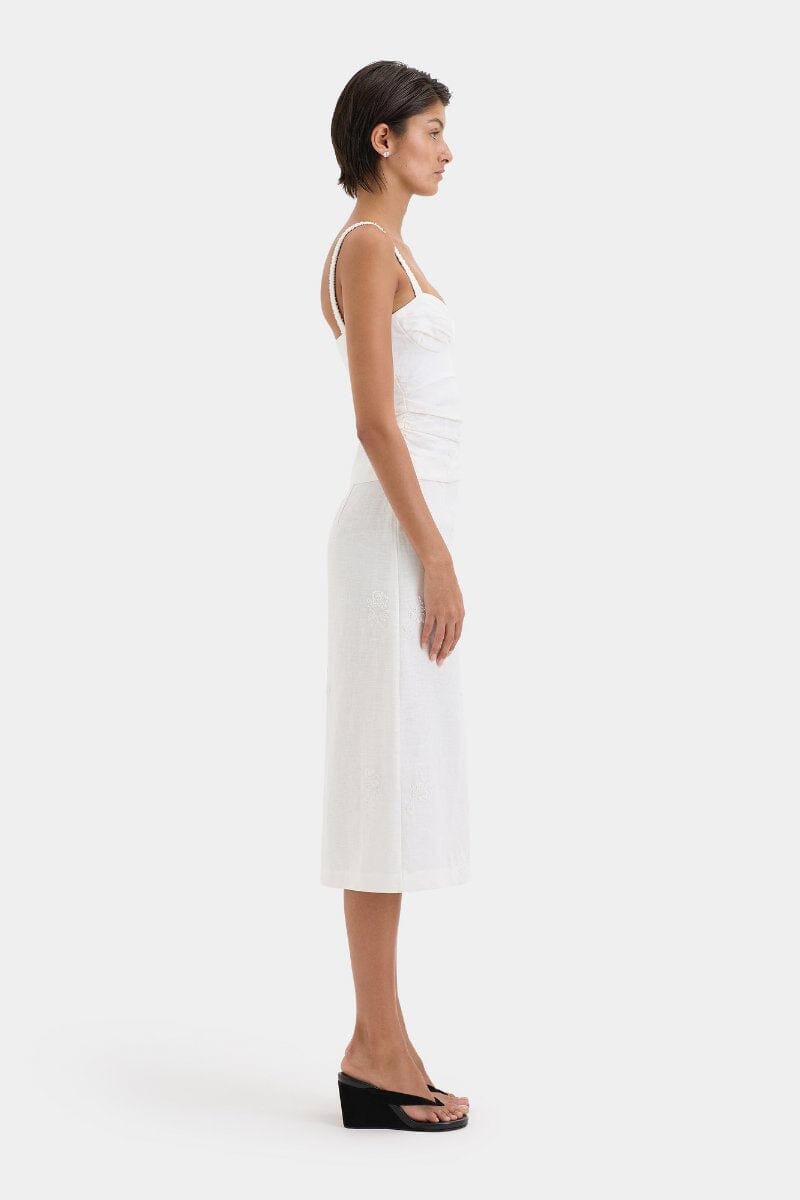 ALESSANDRA MIDI SKIRT-IVORY Skirts SIR. 