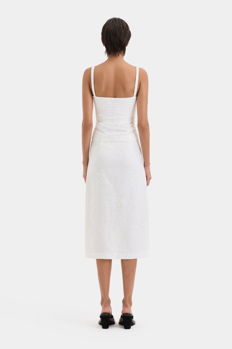 ALESSANDRA MIDI SKIRT-IVORY Skirts SIR. 