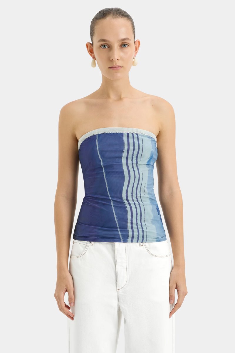 BREEZE BANDEAU TOP-SHORELINE STRIPE Tops SIR. 