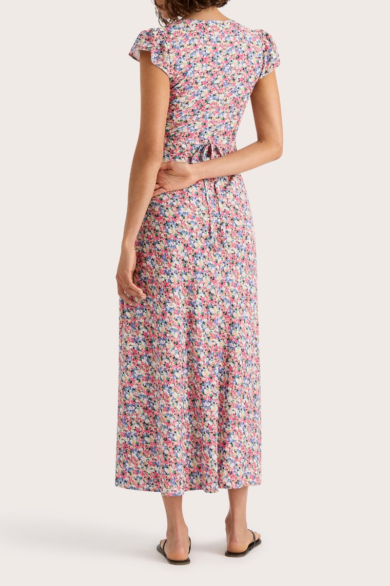 ESSON MIDI DRESS-VALERIE FLORAL MULTI Midi Dress Faithfull the Brand 