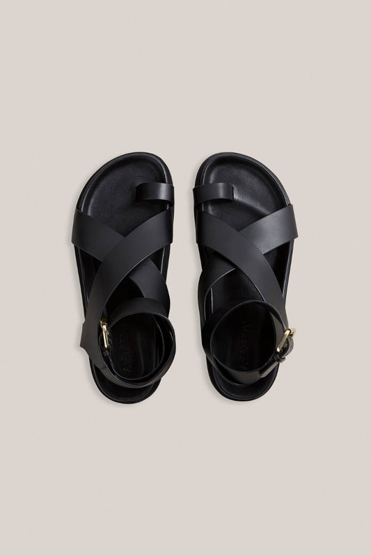 THE JALEN SANDAL-BLACK Footwear A.Emery 